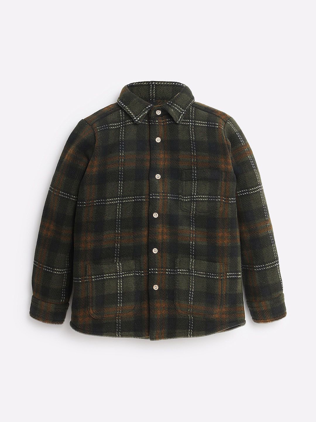 

Somersault Boys Tartan Checks Opaque Checked Casual Shirt, Multi