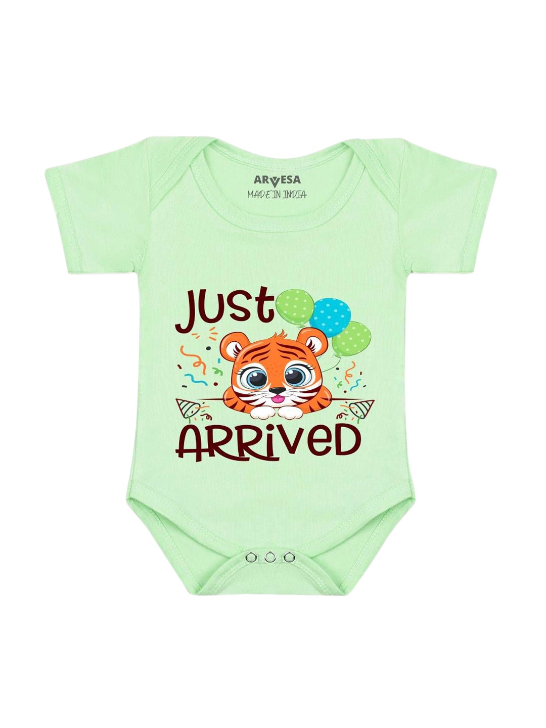 

Arvesa Infants Printed Body Suit, Green