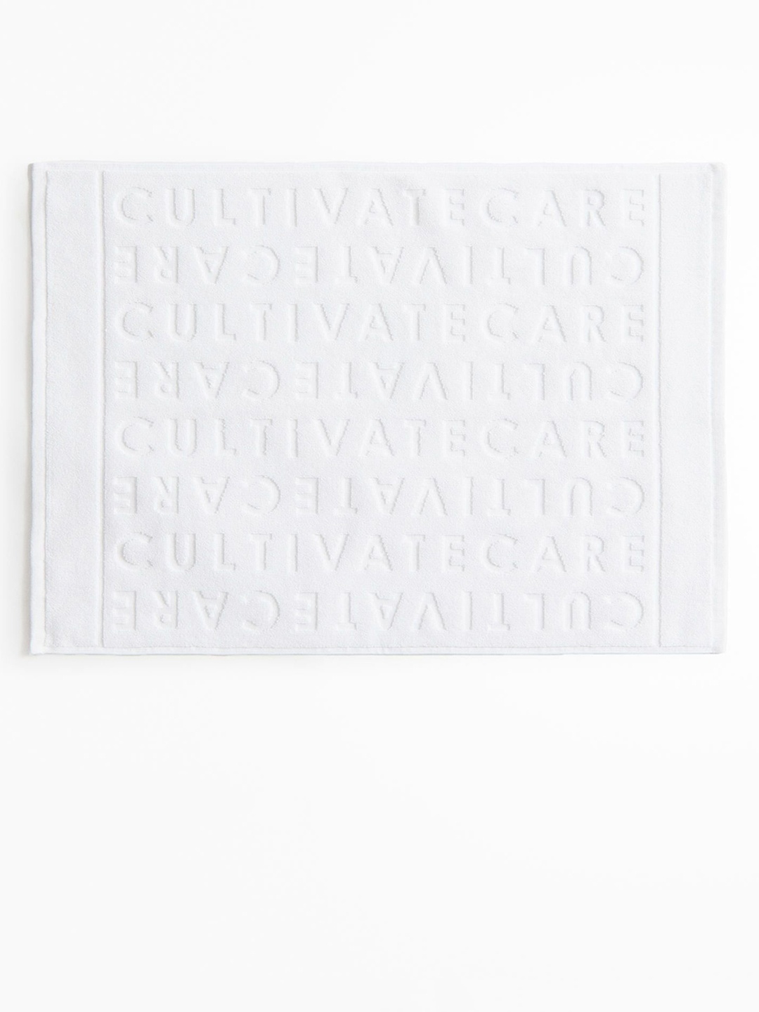 

H&M White Pure Cotton Bath Mat