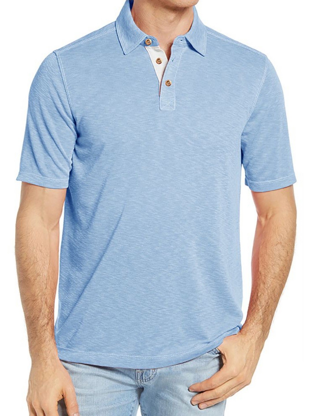 

StyleCast x Revolte Men Polo Collar T-shirt, Blue