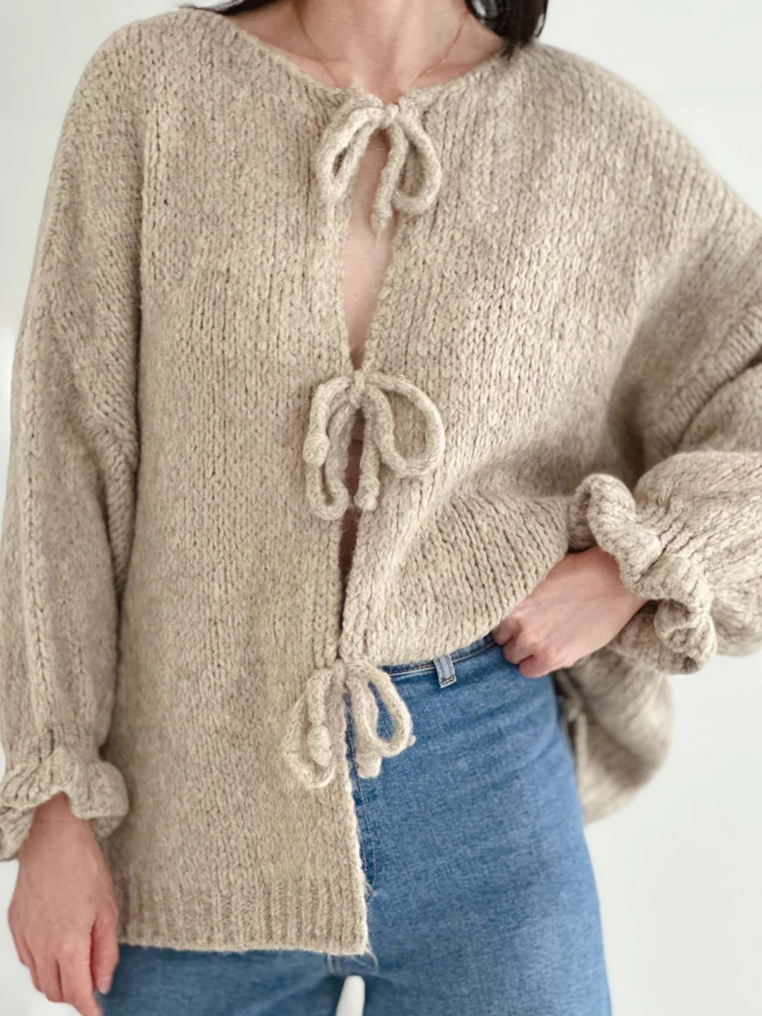 

LULU & SKY Women Cardigan, Khaki