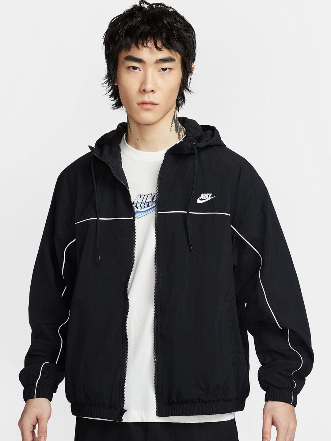 

Nike Club Men's Athlete Hooded Jacket, Black
