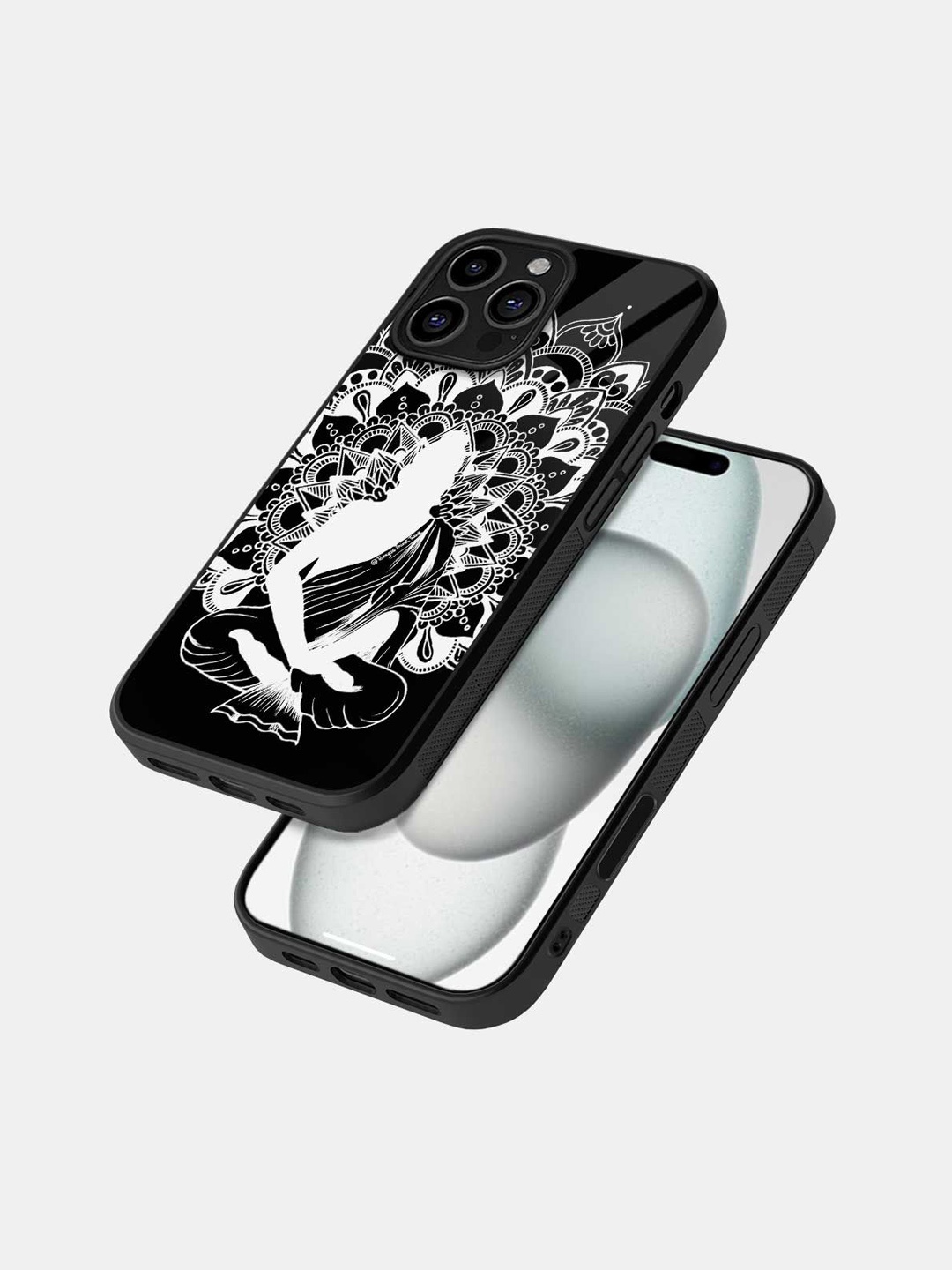 

macmerise Quirky Printed iPhone 16 Pro Max Bumper Case Mobile Accessories, Black