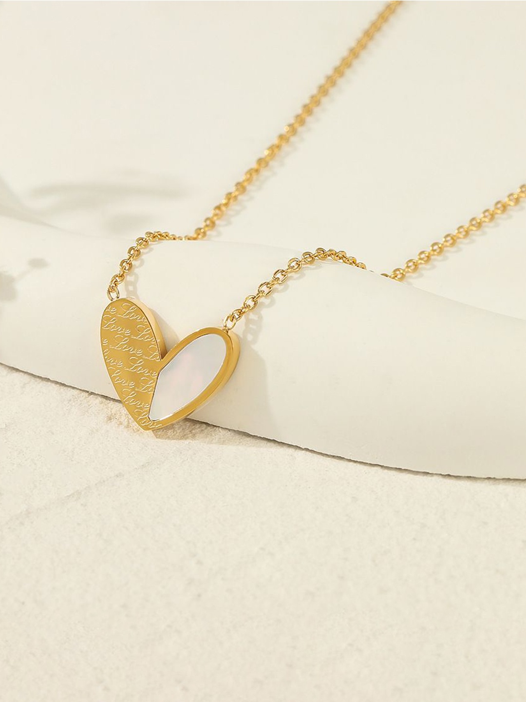 

Just Lil Things Artificial Stones Studded Chain, Gold