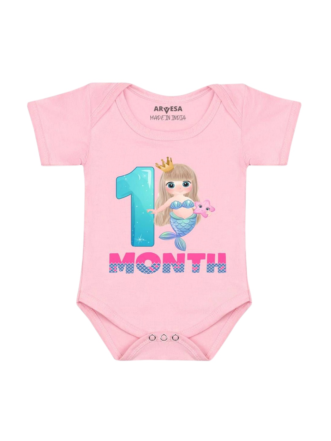 

Arvesa Infants Printed Bodysuit, Pink