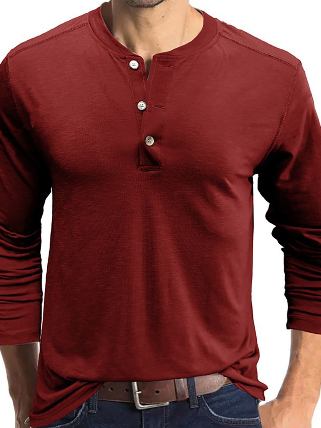 

StyleCast x Revolte Men T-shirt, Maroon