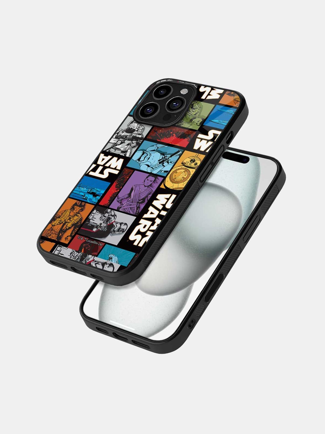 

macmerise Superhero Printed iPhone 16 Pro Max Bumper Case Mobile Accessories, Black