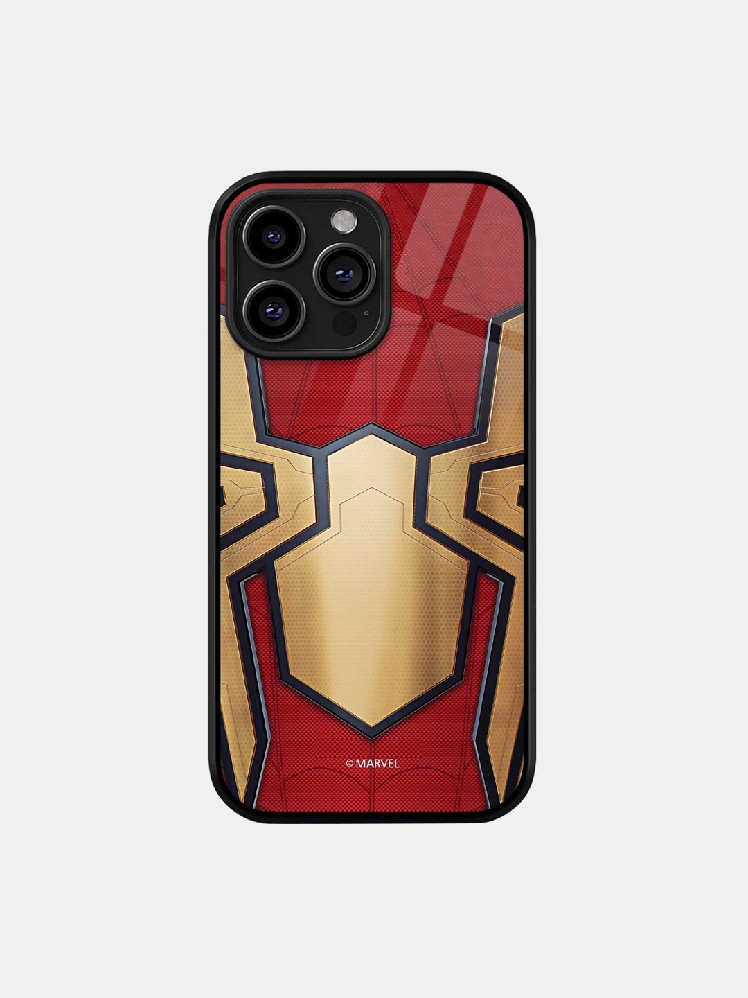 

macmerise Superhero Printed iPhone 16 Pro Max Back Case Mobile Accessories, Red