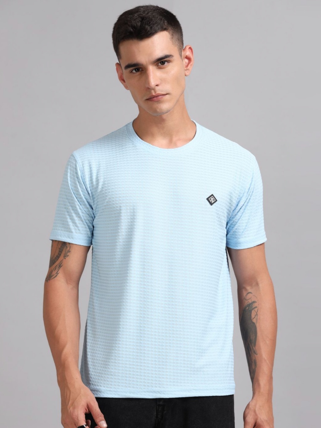 

PAUL STREET Men Slim Fit T-shirt, Turquoise blue