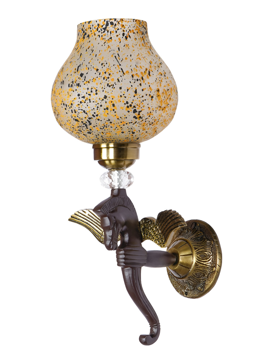 

Fos Lighting Brown & Gold-Toned Printed Aluminium Contemporary Wall Lamp