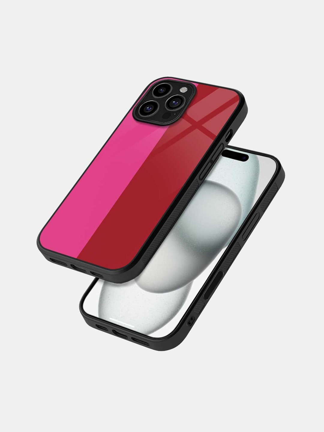 

macmerise Abstract Printed iPhone 16 Pro Bumper Case Mobile Accessories, Black
