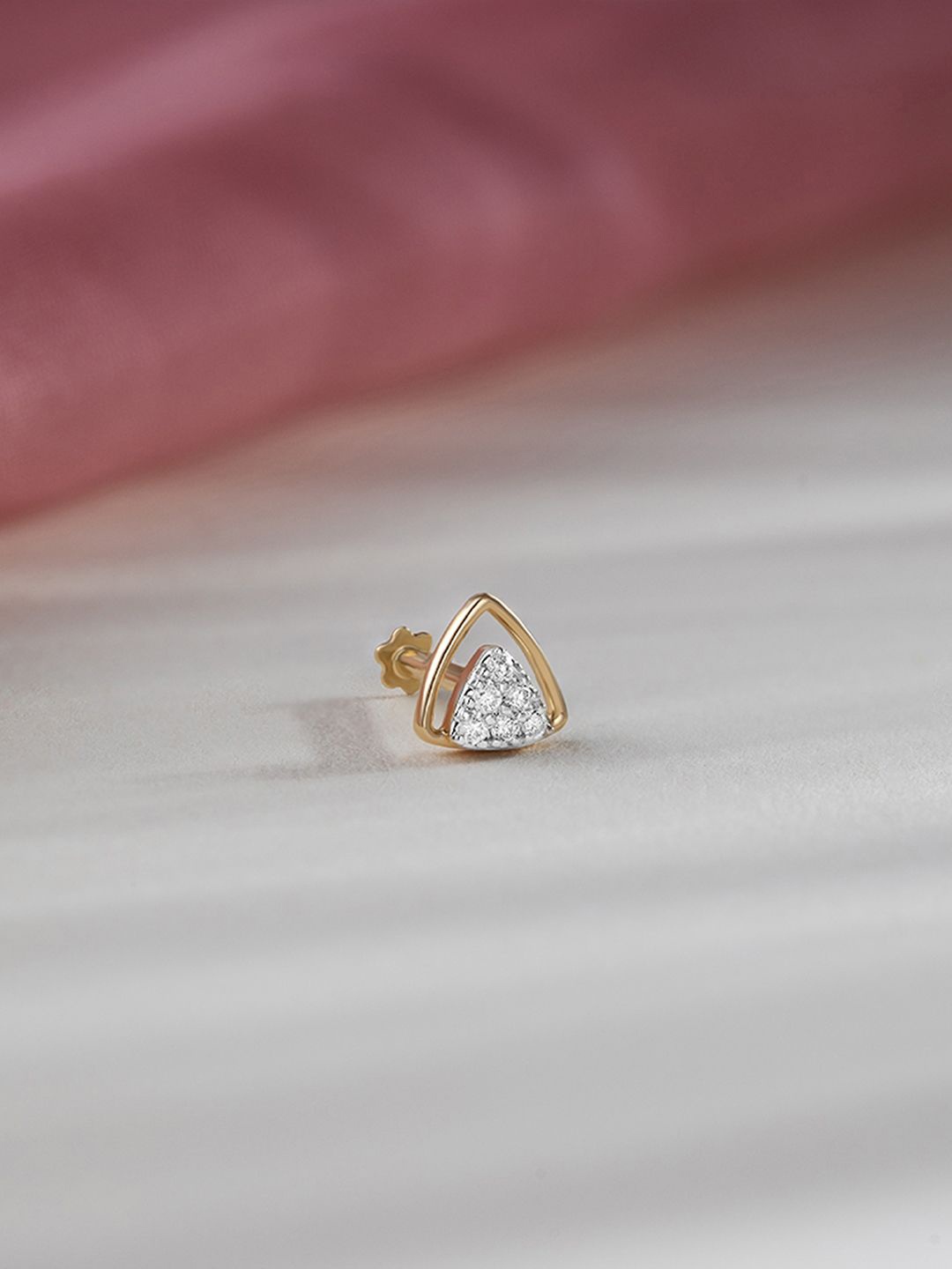

Mia by Tanishq 14KT Nose Pin Diamond - 0.39 g, Yellow