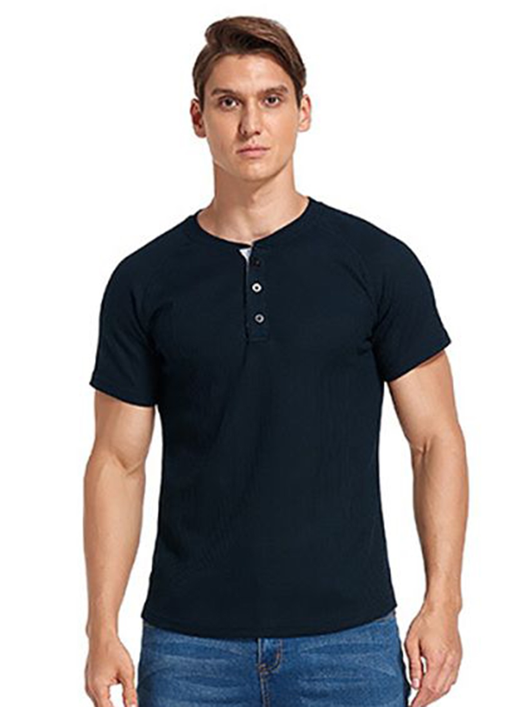 

StyleCast x Revolte Men T-shirt, Blue