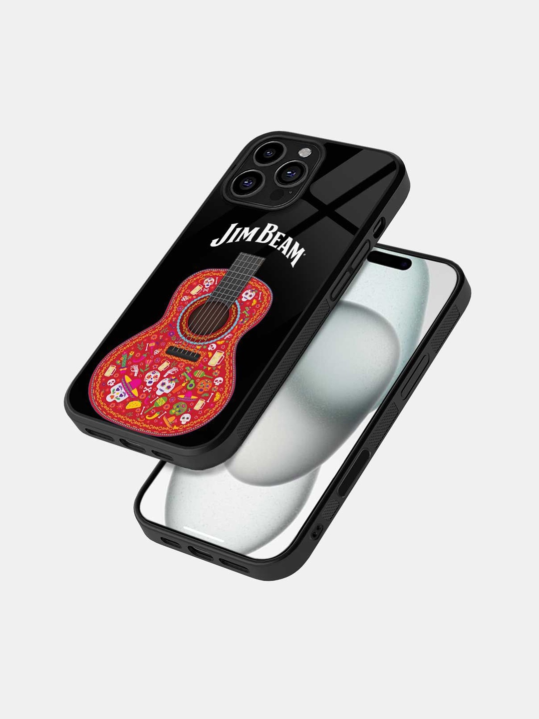 

macmerise Quirky Printed iPhone 16 Pro Max Back Case Mobile Accessories, Black