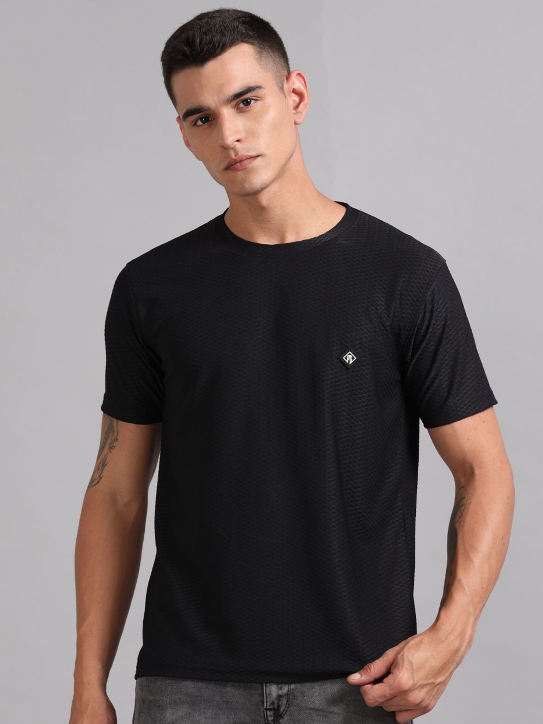 

PAUL STREET Men Slim Fit T-shirt, Black