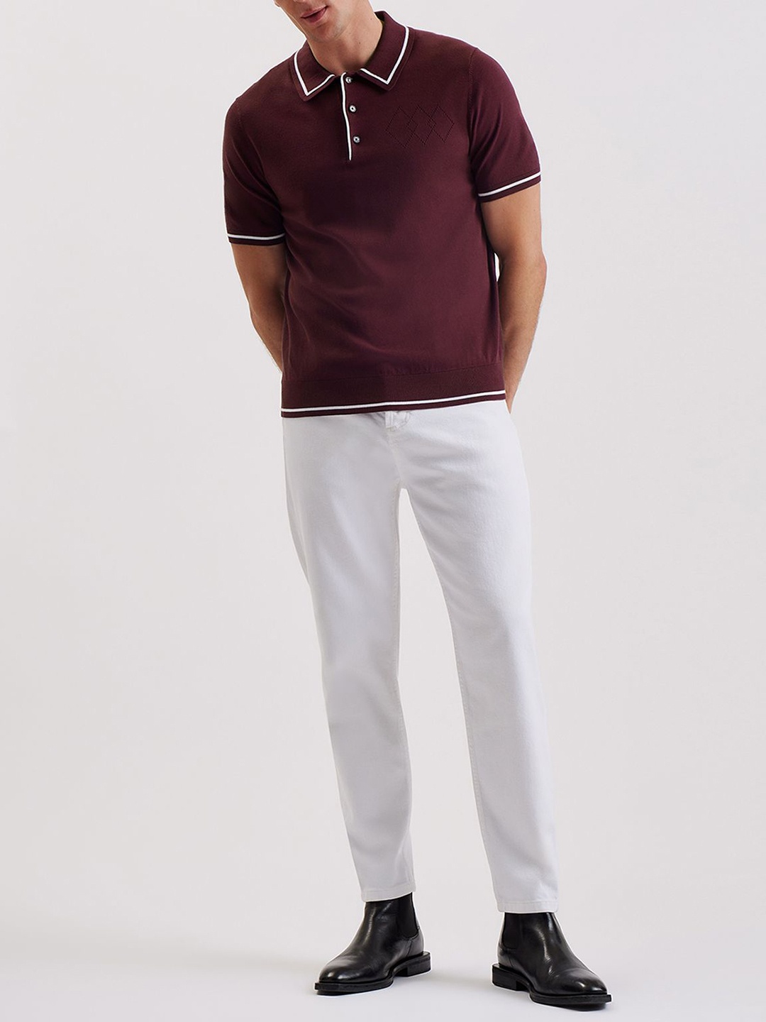 

Ted Baker Men Polo Collar Pockets T-shirt, Red