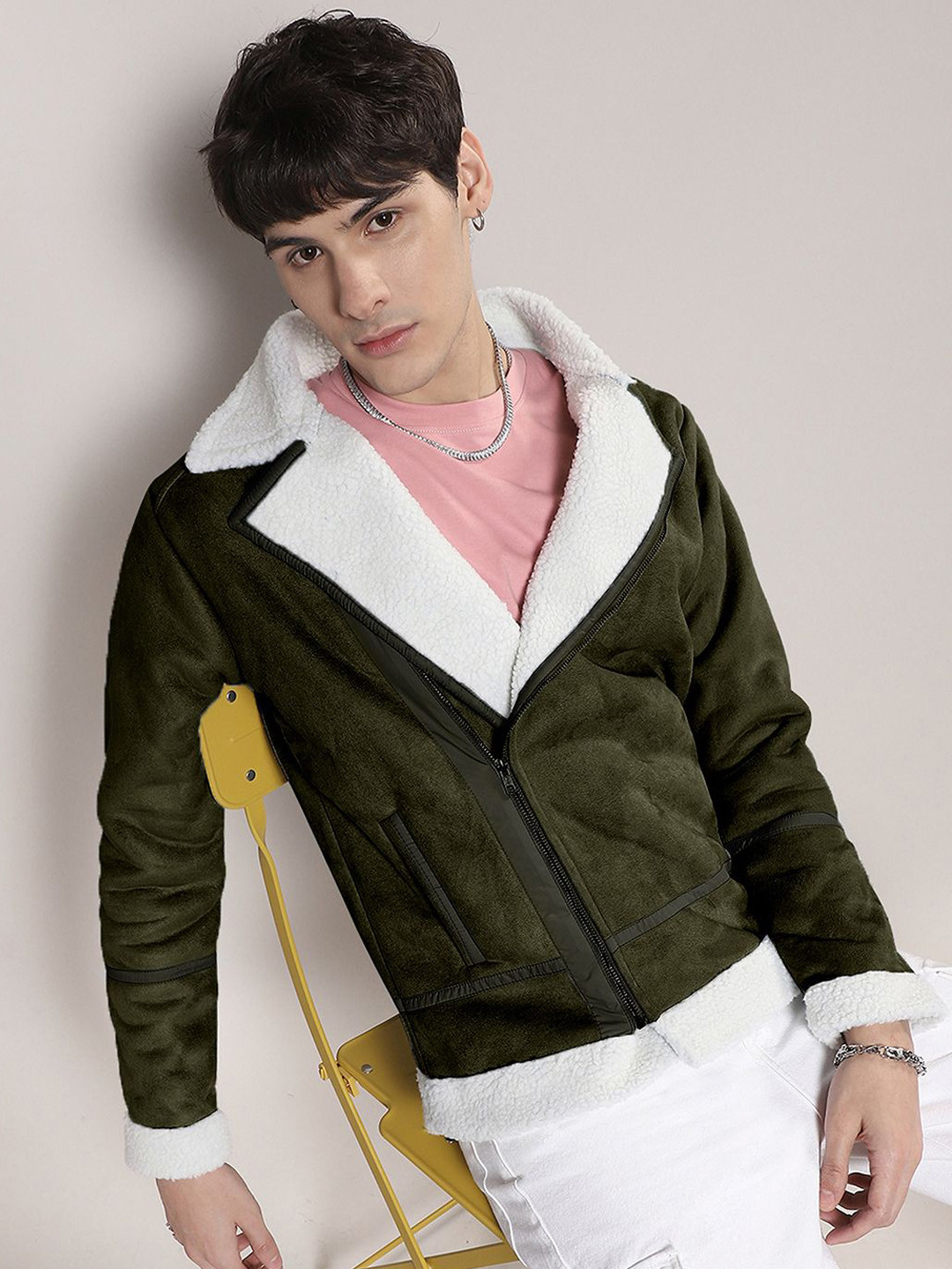 

Campus Sutra Men Colourblocked Lightweight Biker Jacket, Multi