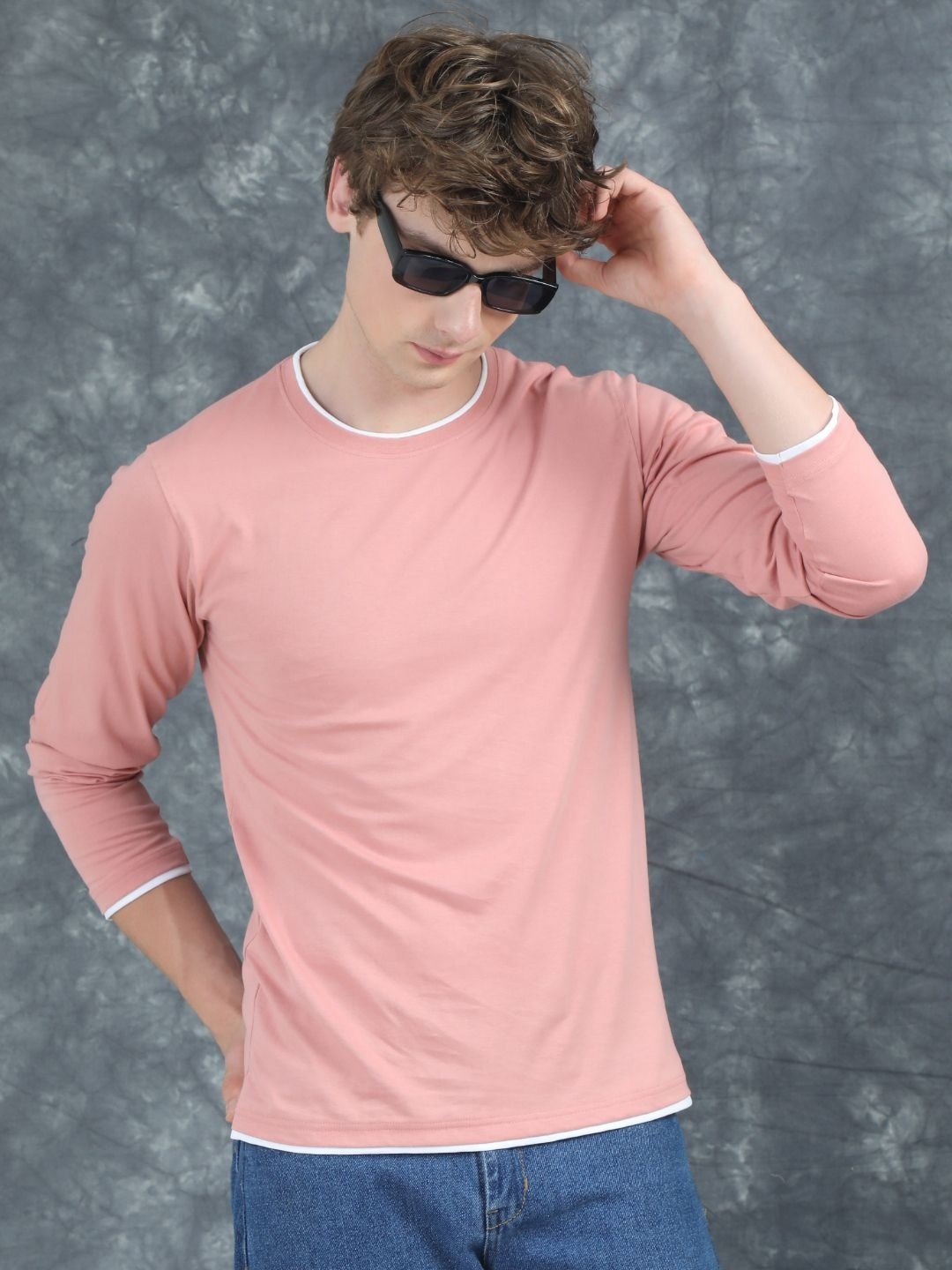 

PAUL STREET Men Bio Finish Slim Fit T-shirt, Pink