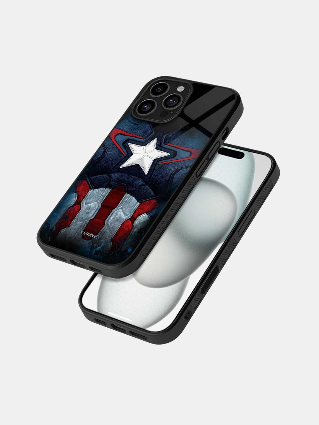 

macmerise Superhero Printed iPhone 16 Pro Max Bumper Case Mobile Accessories, Black