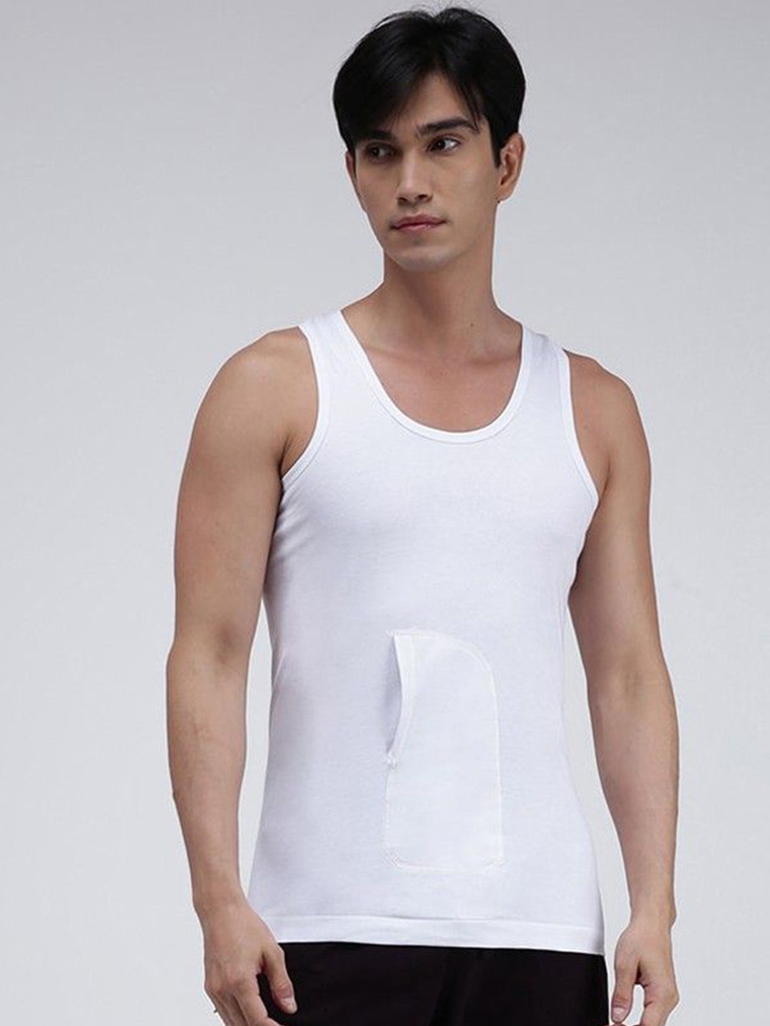 

AMUL COMFY Cotton Sleeveless Innerwear Vests Comfy-Interlock-PKT-White-RN-10-95