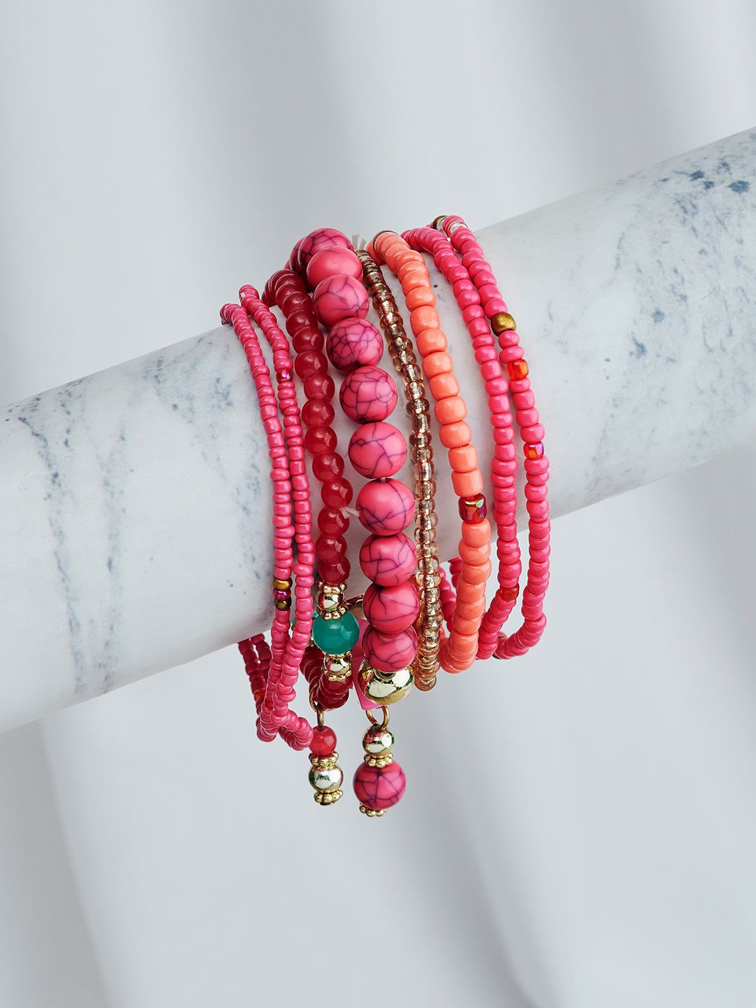 

JOKER & WITCH Women 8 Wraparound Bracelet, Fuchsia