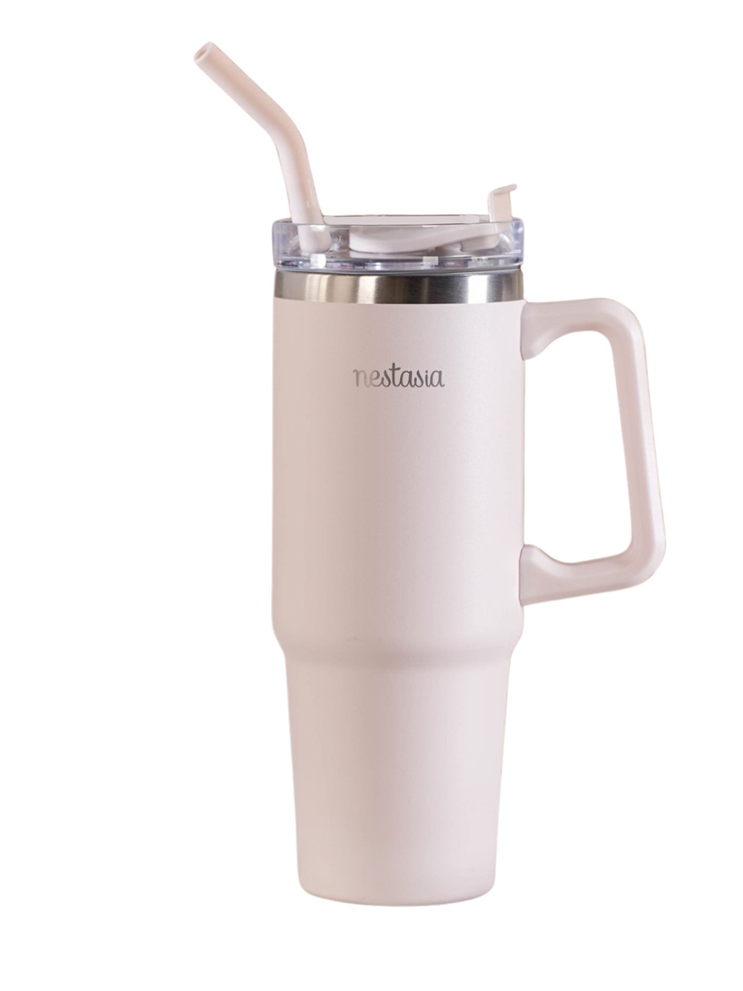 

Nestasia Off White Single Stainless Steel Solid Double Wall Vacuum Water Bottle