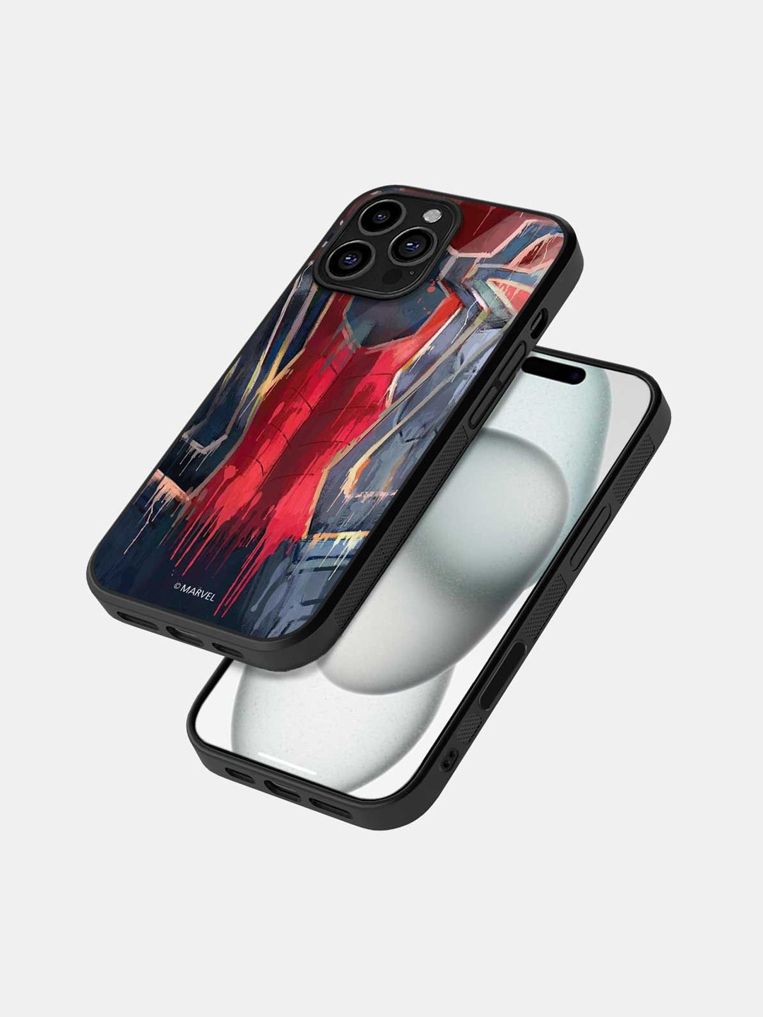 

macmerise Abstract Printed iPhone 16 Pro Max Bumper Case Mobile Accessories, Black