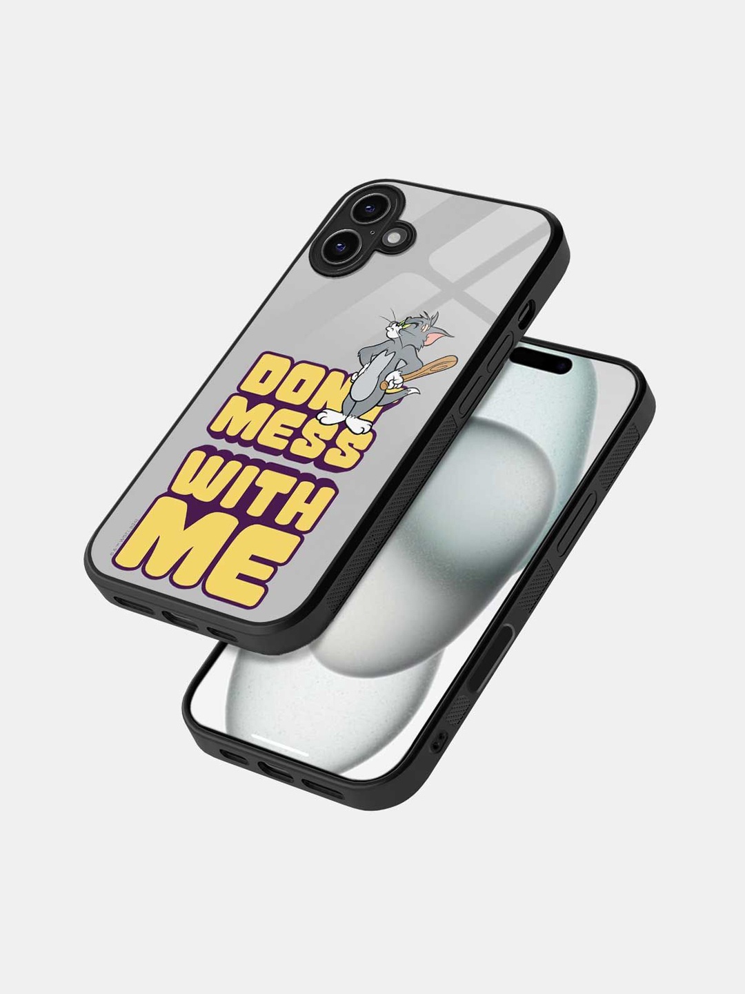 

macmerise Typography Printed iPhone 16 Plus Bumper Case Mobile Accessories, Black