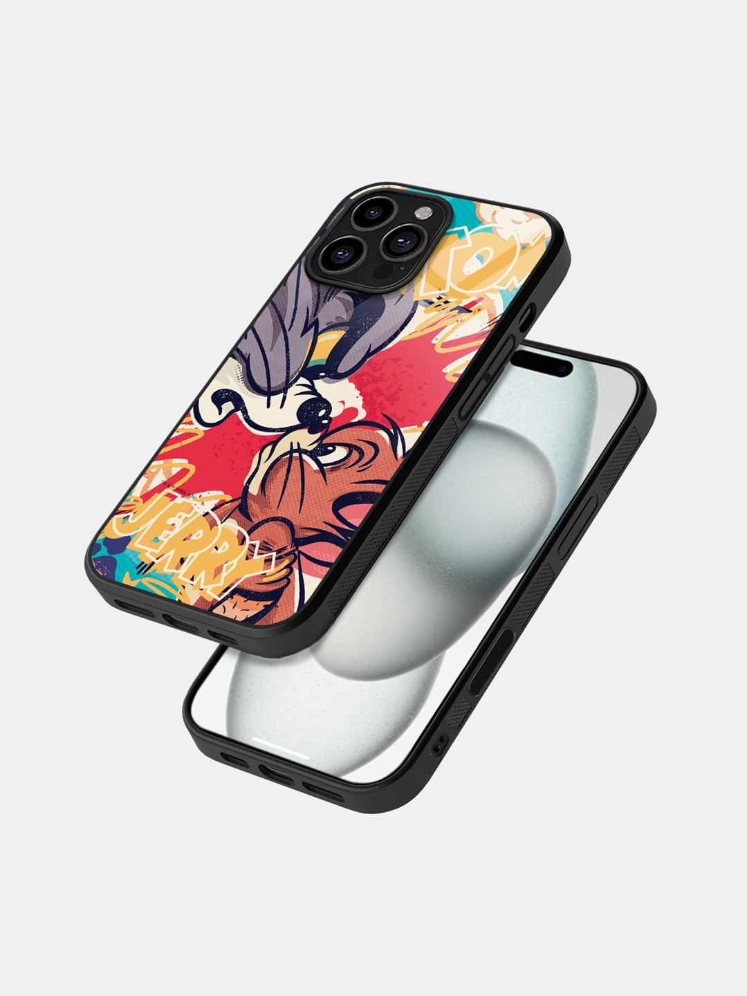 

macmerise Cartoon Characters Printed iPhone 16 Pro Max Bumper Case Mobile Accessories, Brown