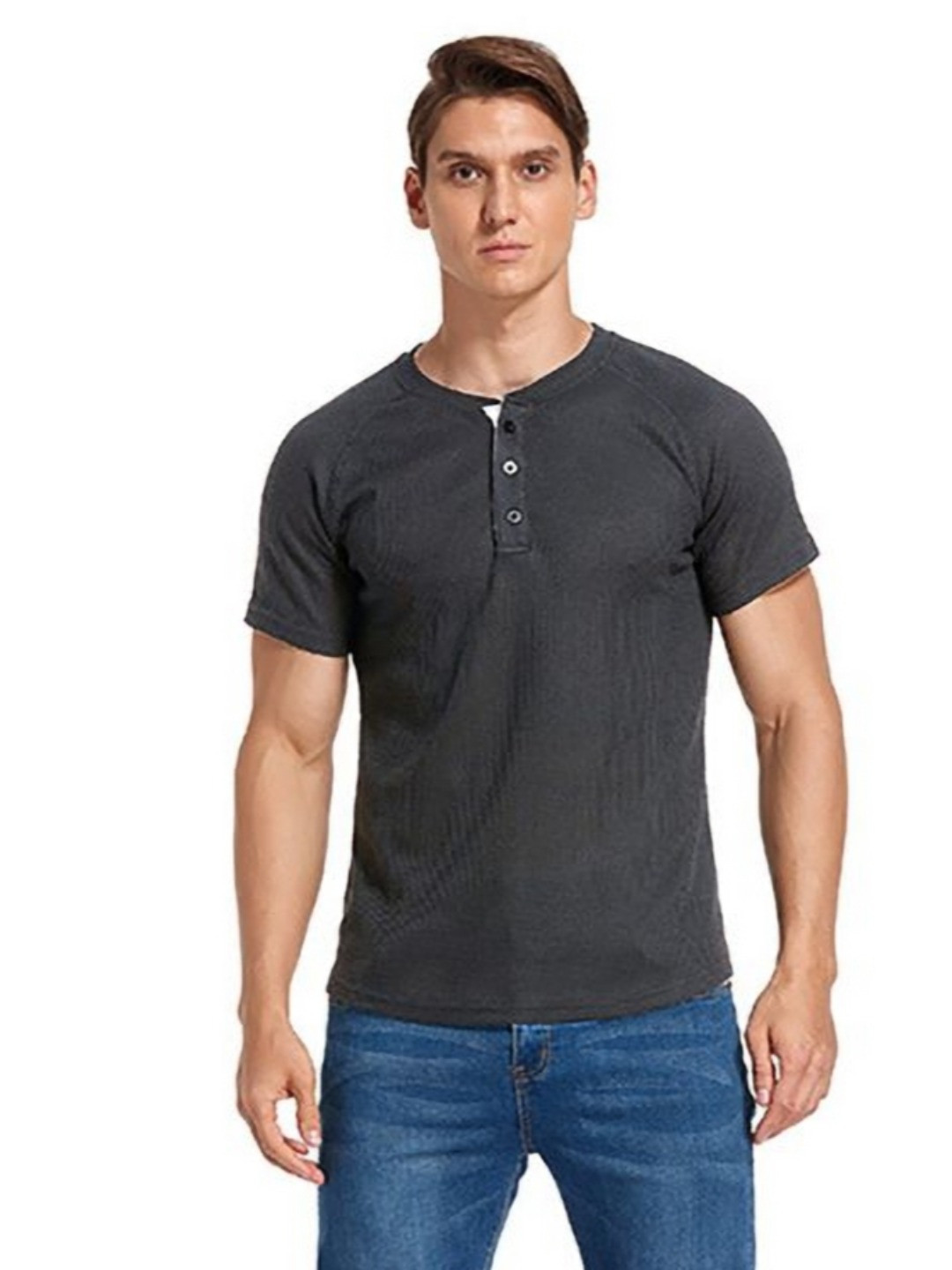 

StyleCast x Revolte Men T-shirt, Grey