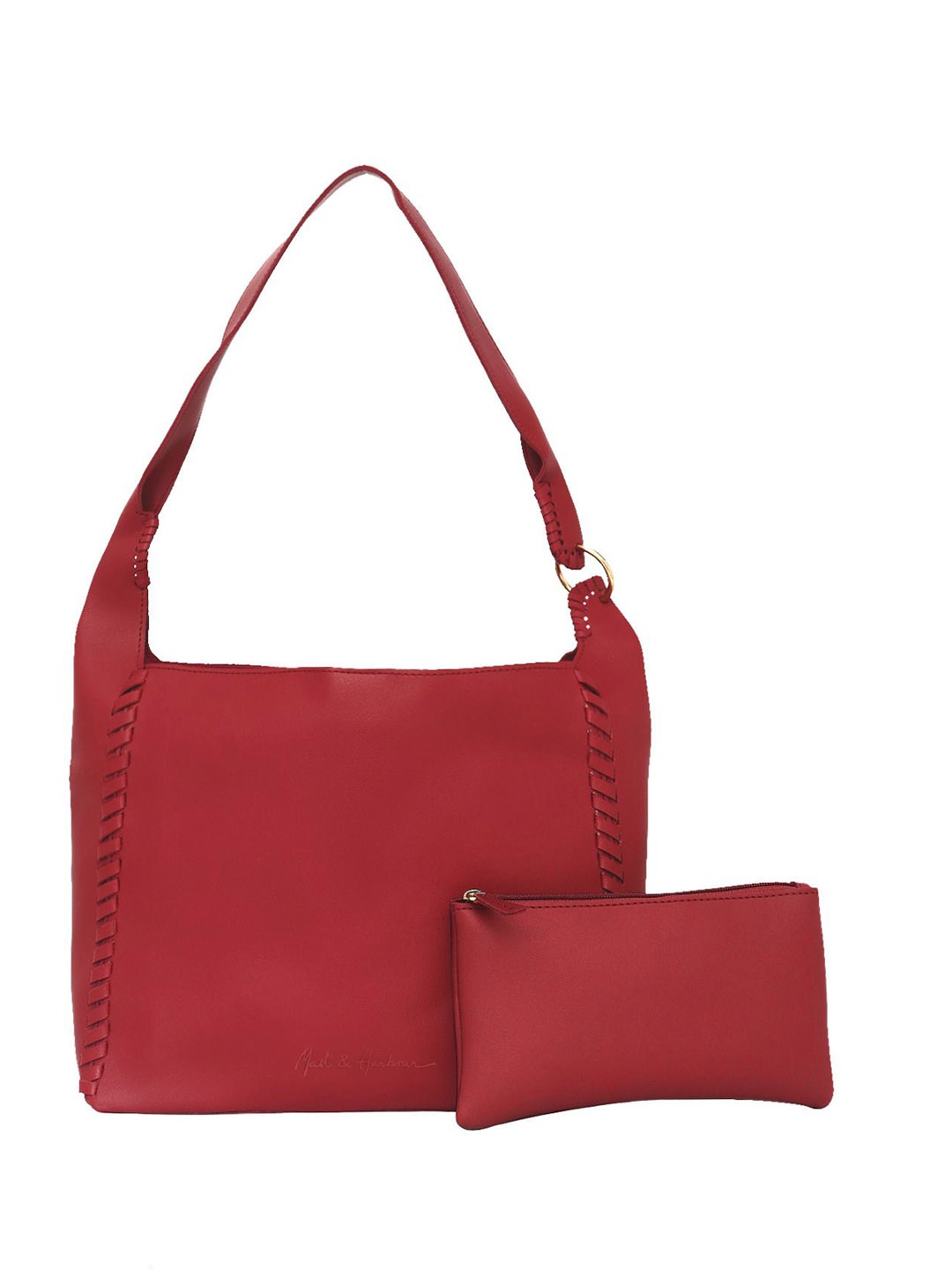 

Mast & Harbour Embellished PU Bucket Shoulder Bag, Red
