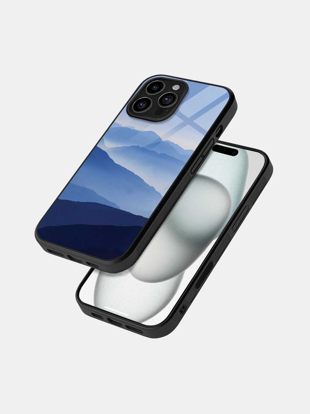 

macmerise Quirky Printed iPhone 16 Pro Max Bumper Case Mobile Accessories, Blue