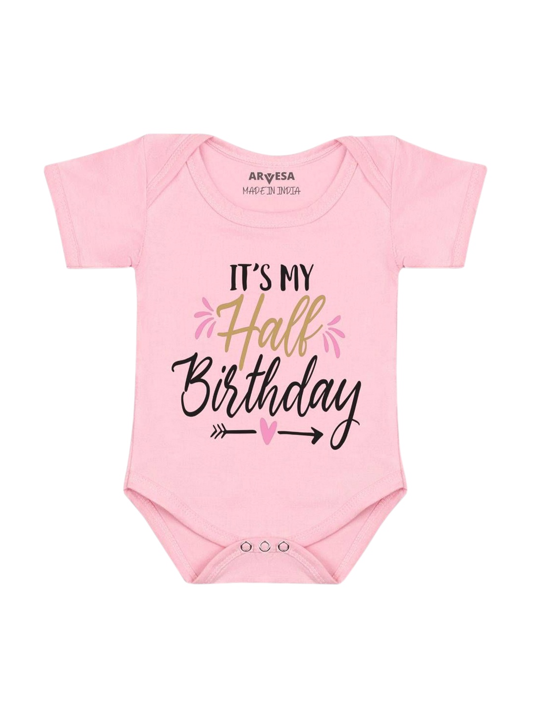 

Arvesa Infants Printed Bodysuit, Pink