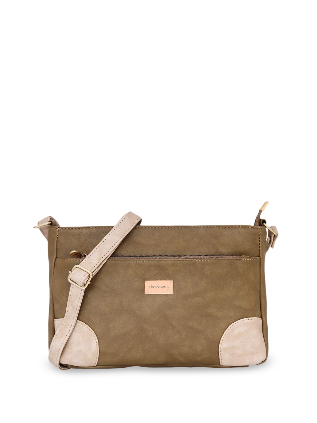 

DressBerry PU Sling Bag, Khaki