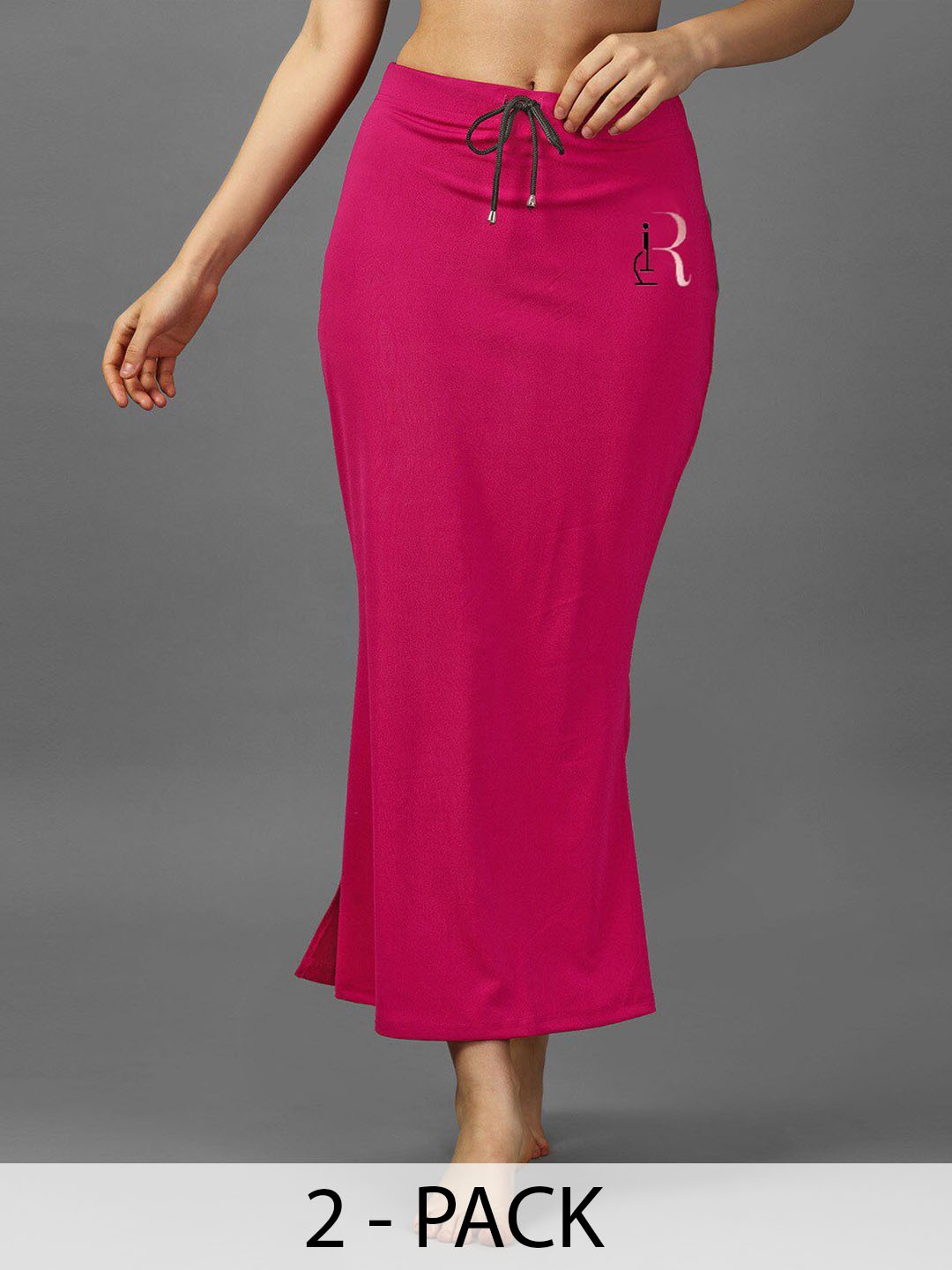 

IndianRang Pack Of 2 Mid-Rise Strecheble Saree Shapewear, Pink