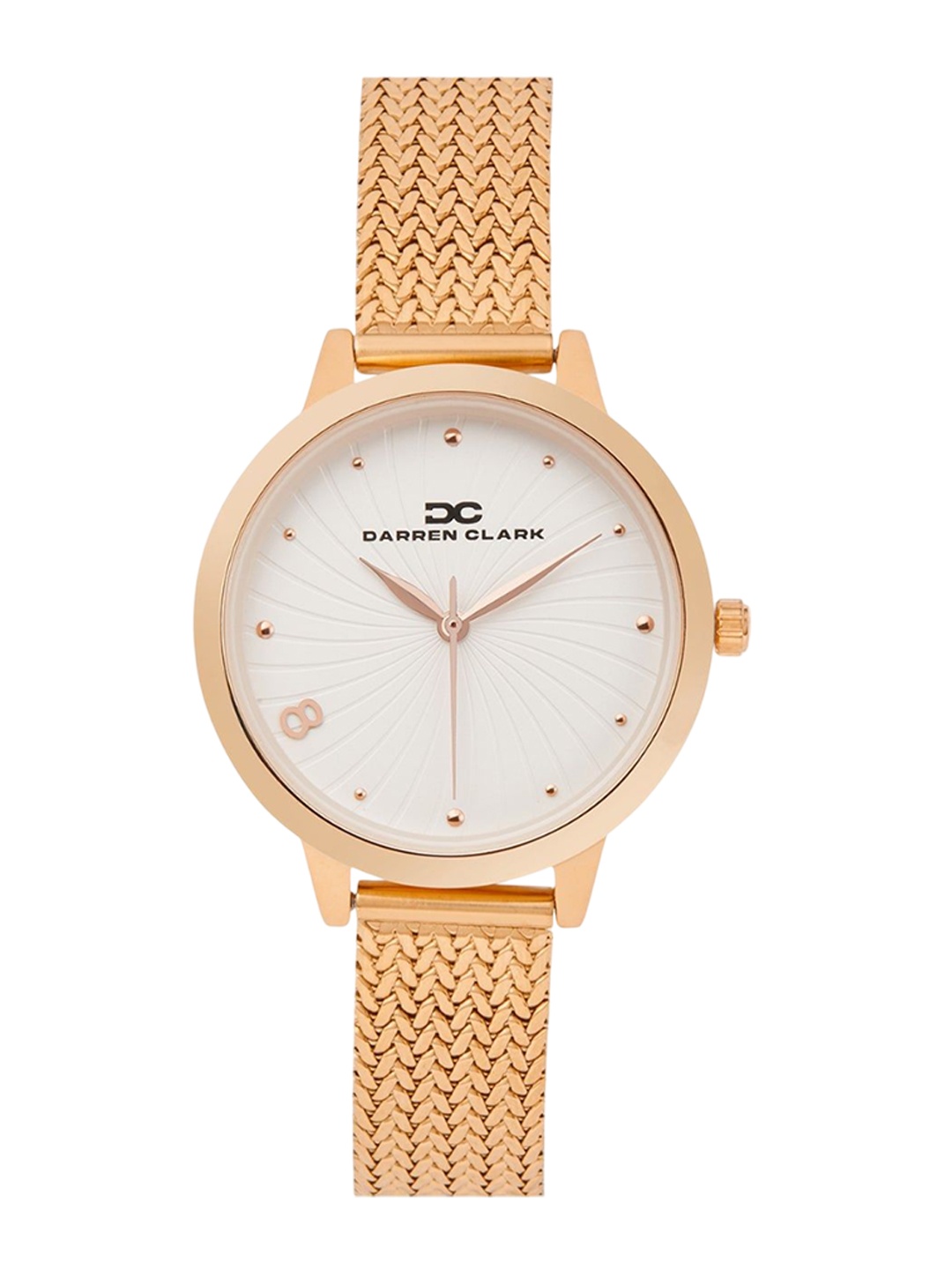 

DARREN CLARK Women Dial & Bracelet Style Straps Analogue Watch 2006C-E0302, White