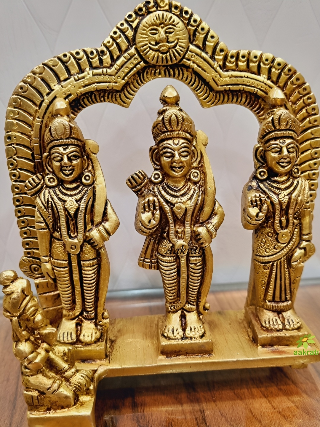 

Aakrati Gold-Toned Ram Darbar Religious Idol Showpiece