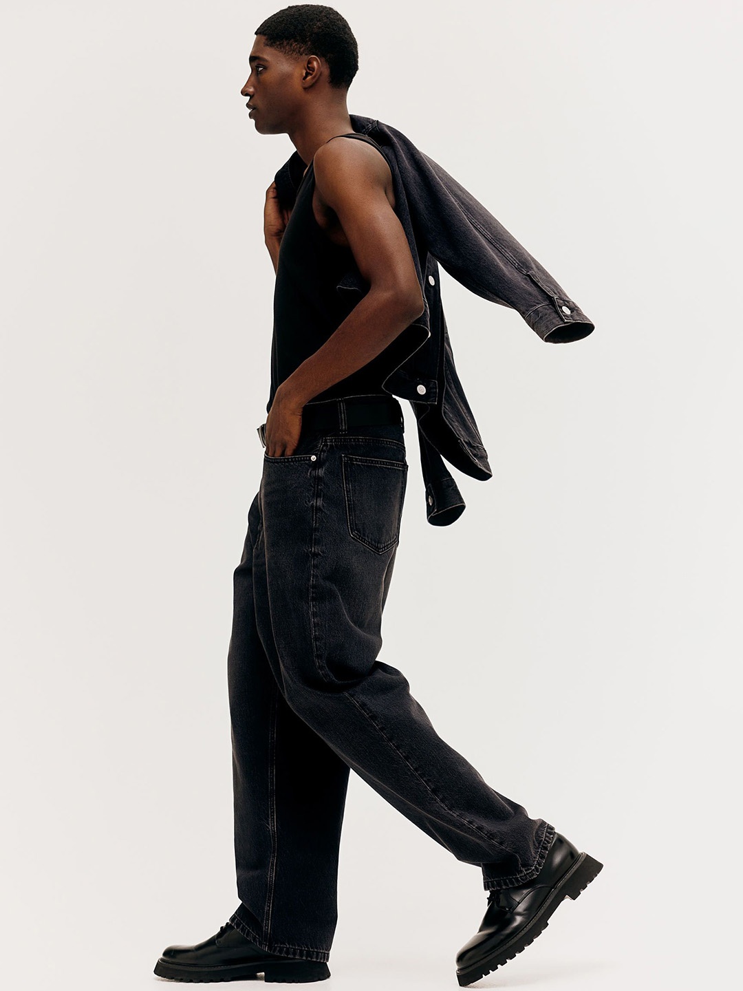

H&M Baggy Jeans, Black