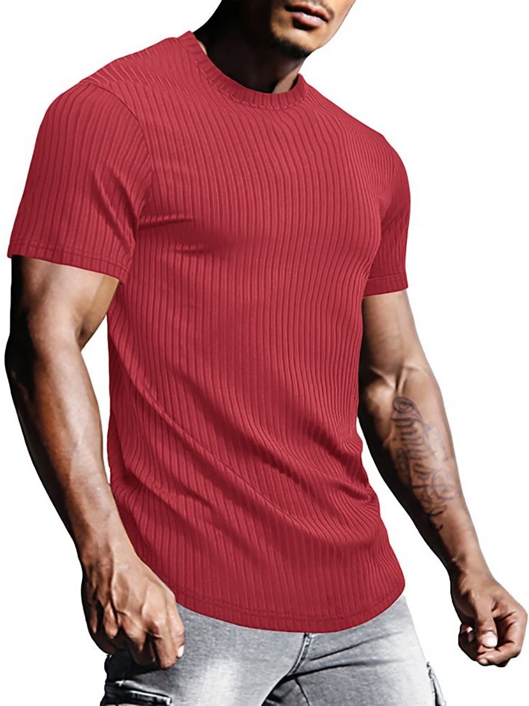 

StyleCast x Revolte Men T-shirt, Maroon