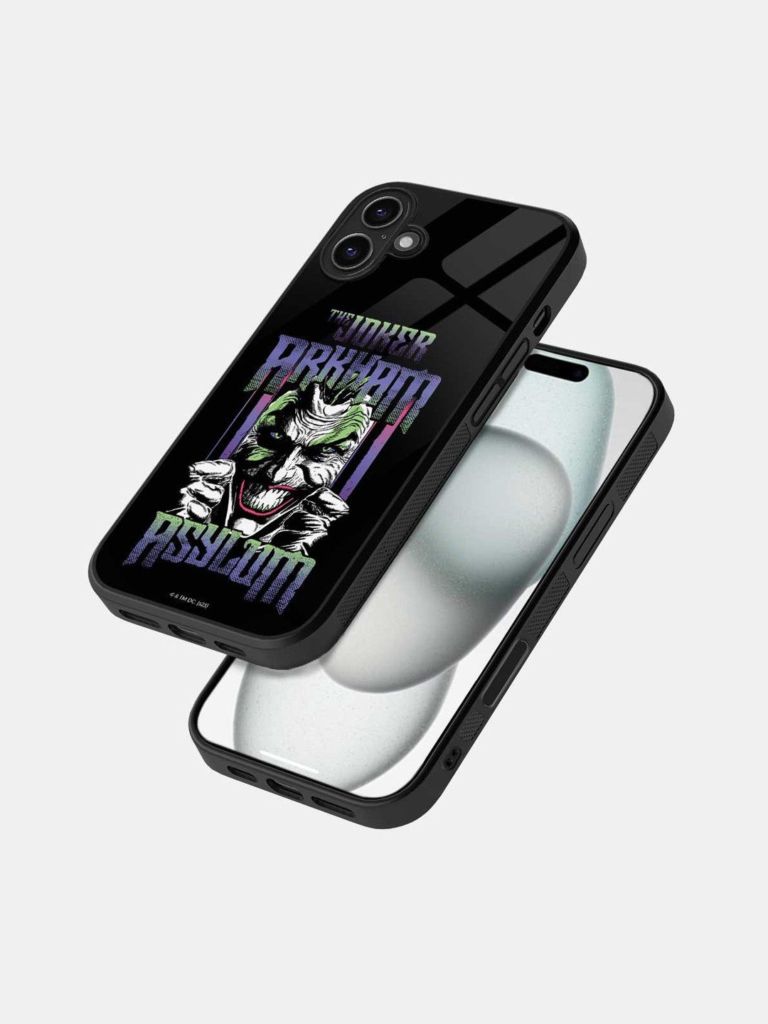 

macmerise Abstract Printed iPhone 16 Bumper Case Mobile Accessories, Black