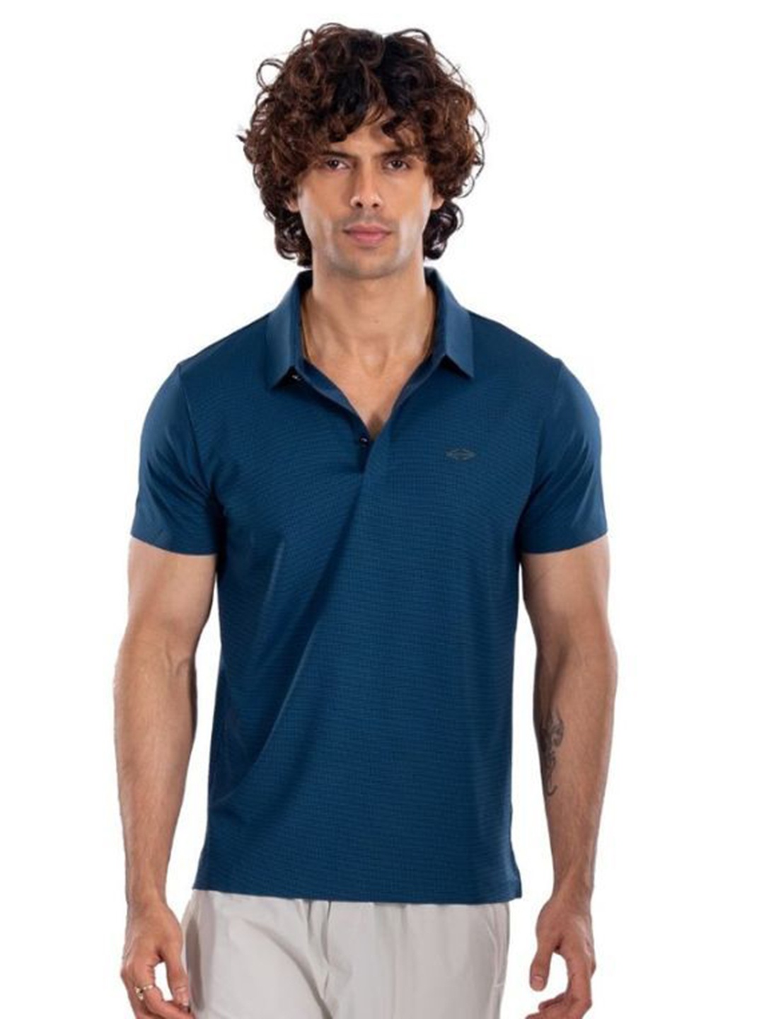 

STRCH Men Anti Odour T-shirt, Blue