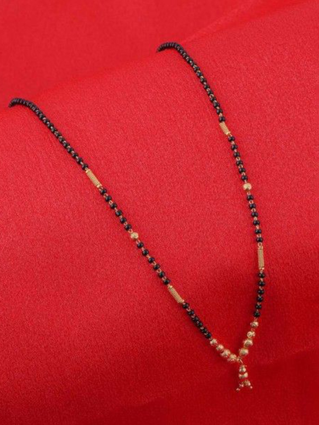 

Wynona Gold-Plated Artificial Beads Mangalsutra