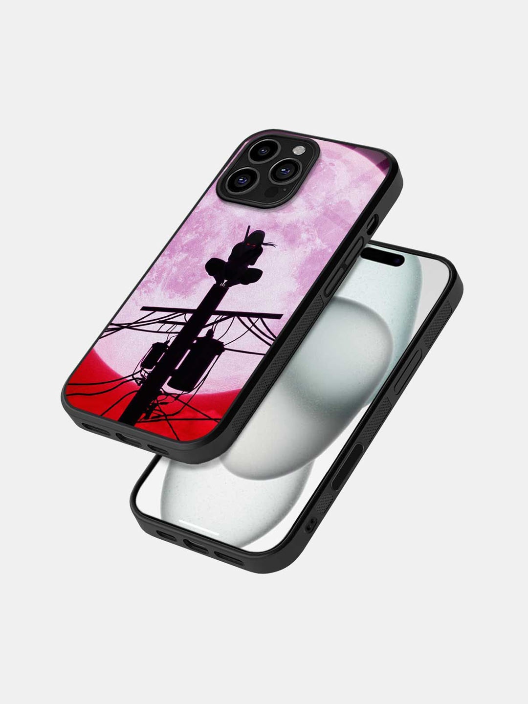 

macmerise Quirky Printed iPhone 16 Pro Max Bumper Case Mobile Accessories, Black