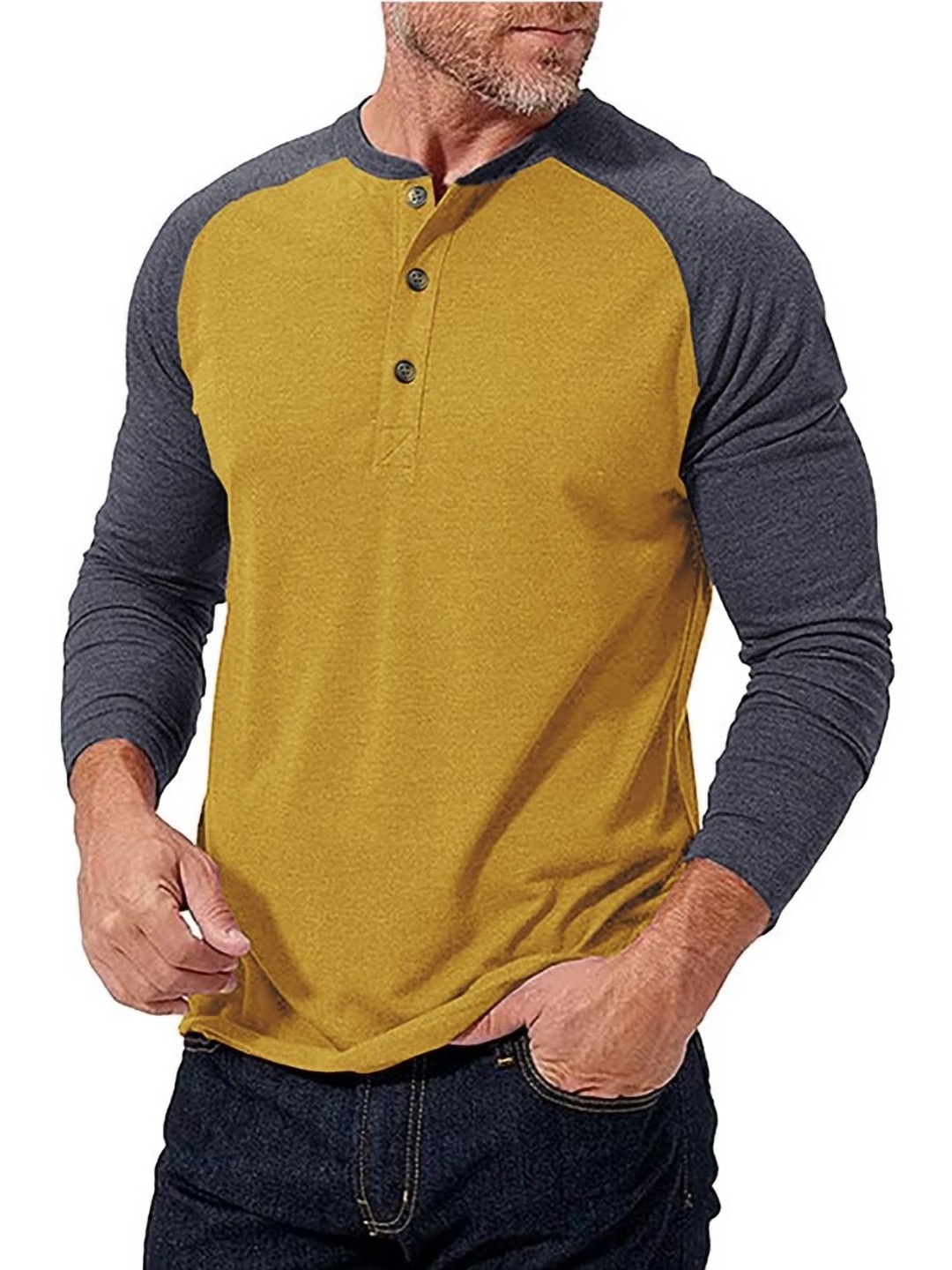 

StyleCast x Revolte Men Colourblocked T-shirt, Yellow