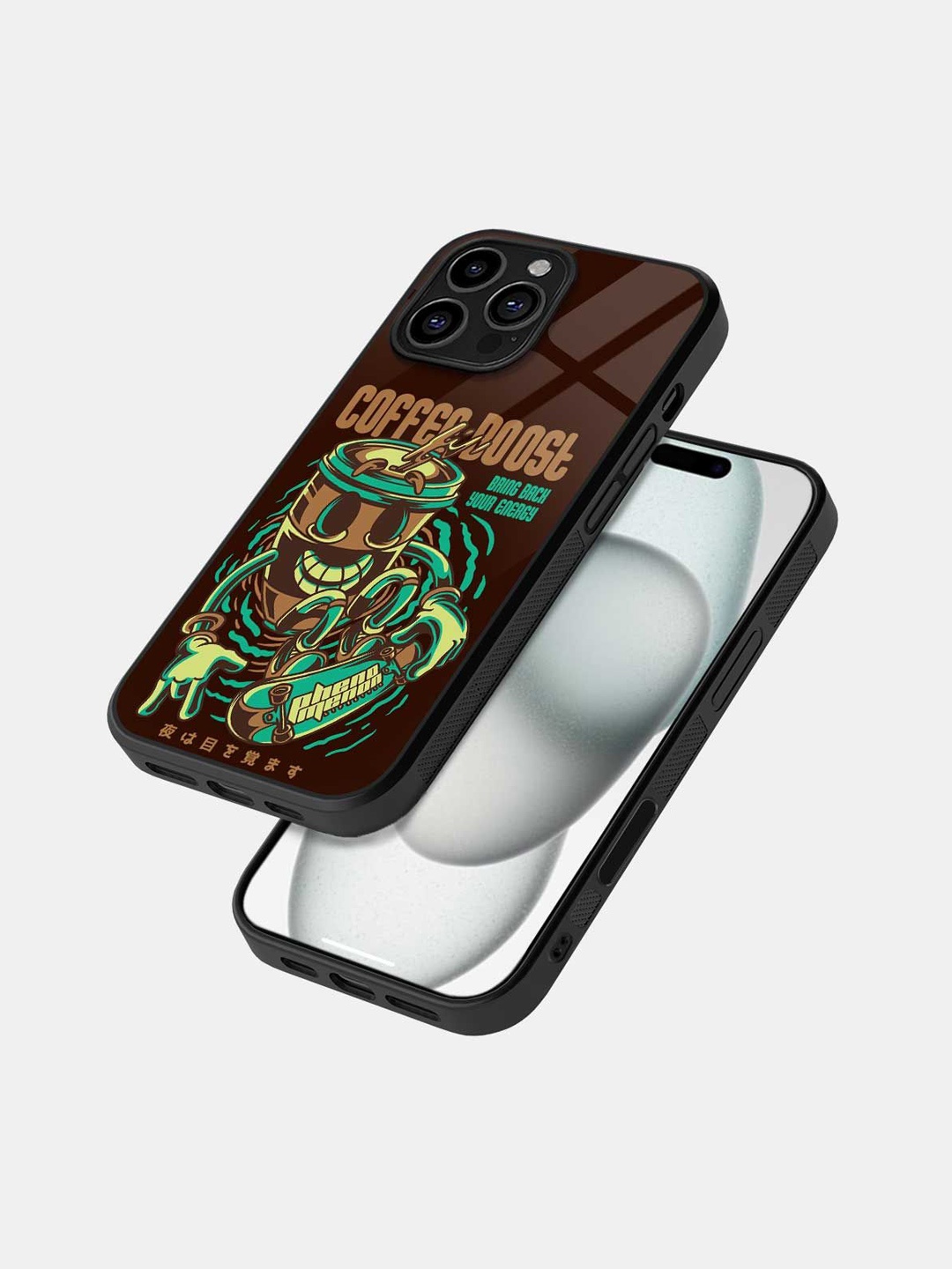 

macmerise Quirky Printed iPhone 16 Pro Max Back Case Mobile Accessories, Brown