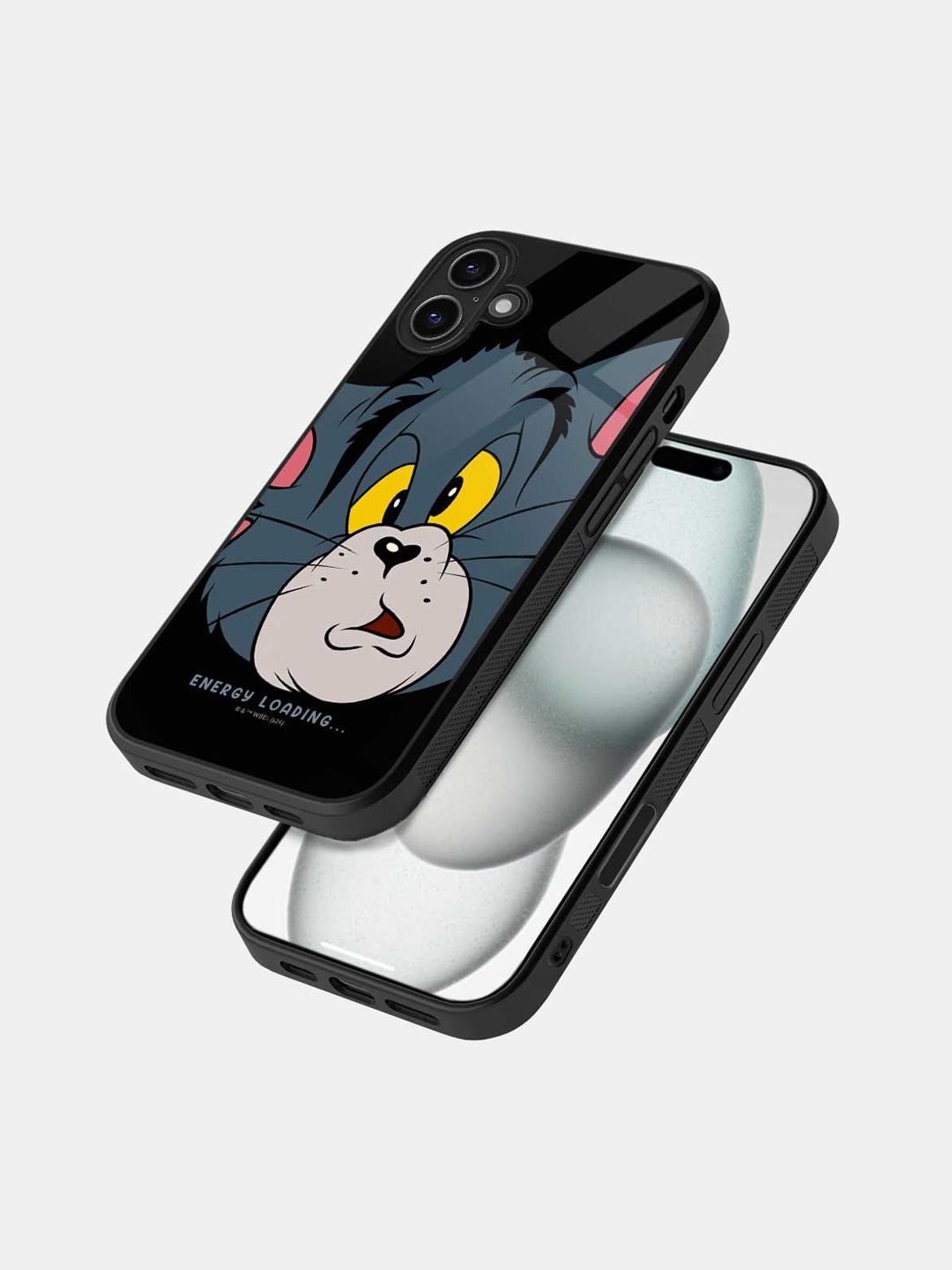 

macmerise Cartoon Characters Printed iPhone 16 Plus Bumper Case Mobile Accessories, Black