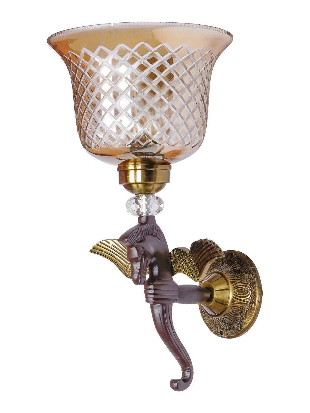 

Fos Lighting Brown Printed Aluminium Wall Lamp