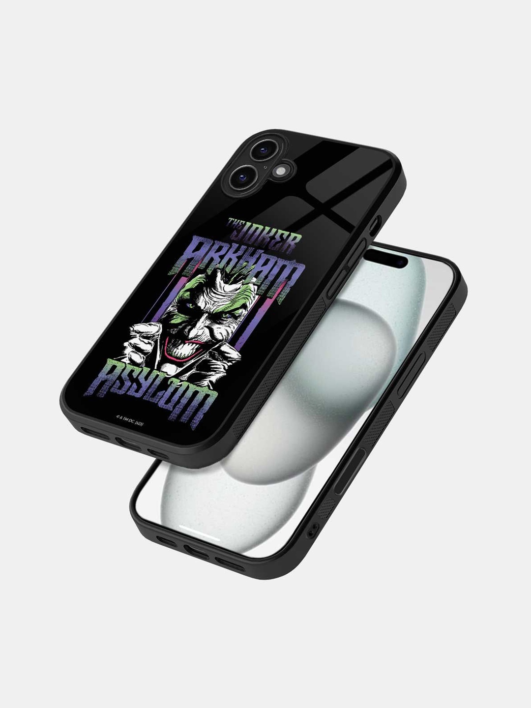 

macmerise Superhero Printed iPhone 16 Plus Bumper Case Mobile Accessories, Black