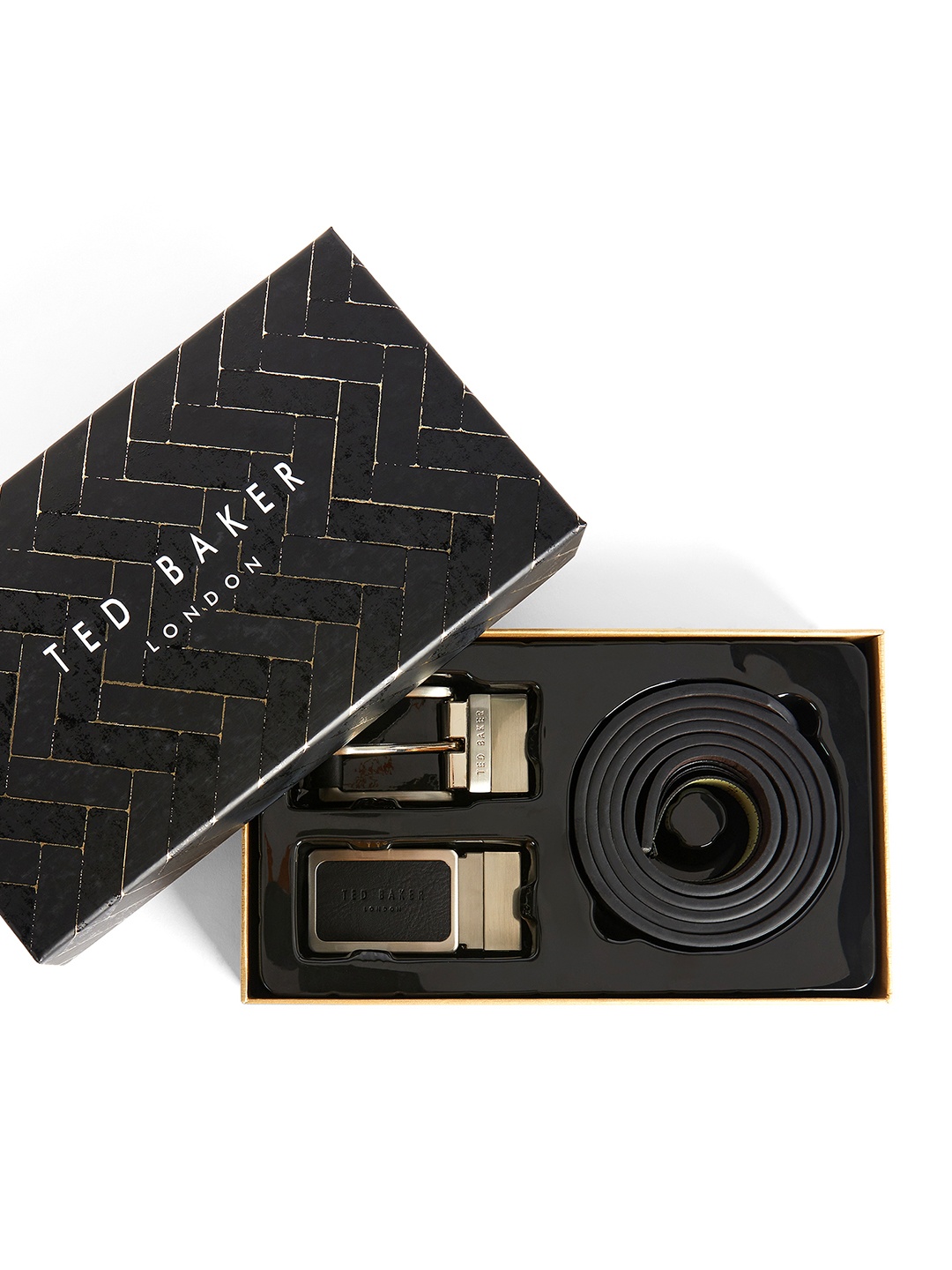 

Ted Baker Men PU Formal Belt, Black
