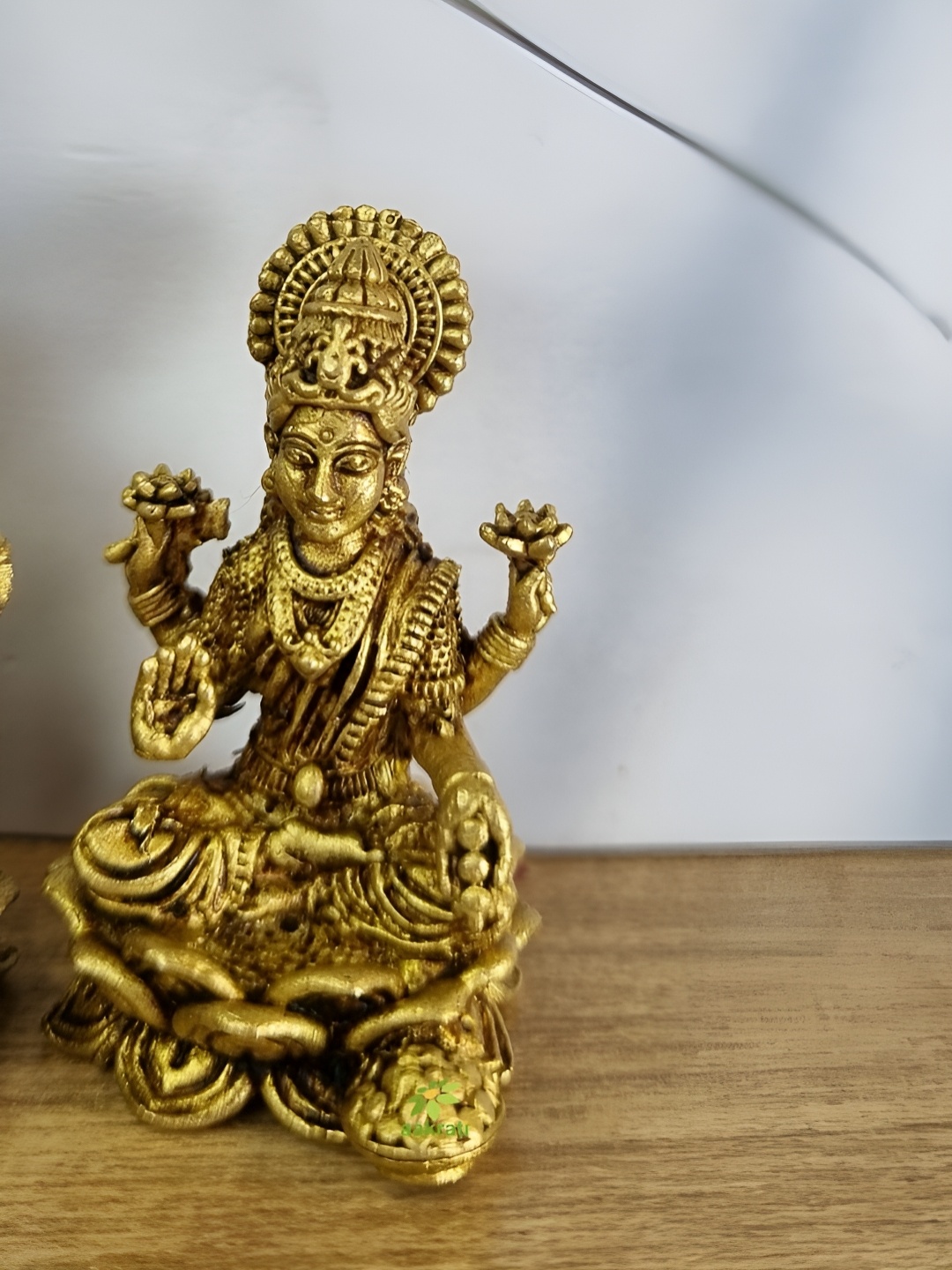 

Aakrati Gold-Toned 2 Pieces Laxmi Ganesh Religious Idol Showpieces